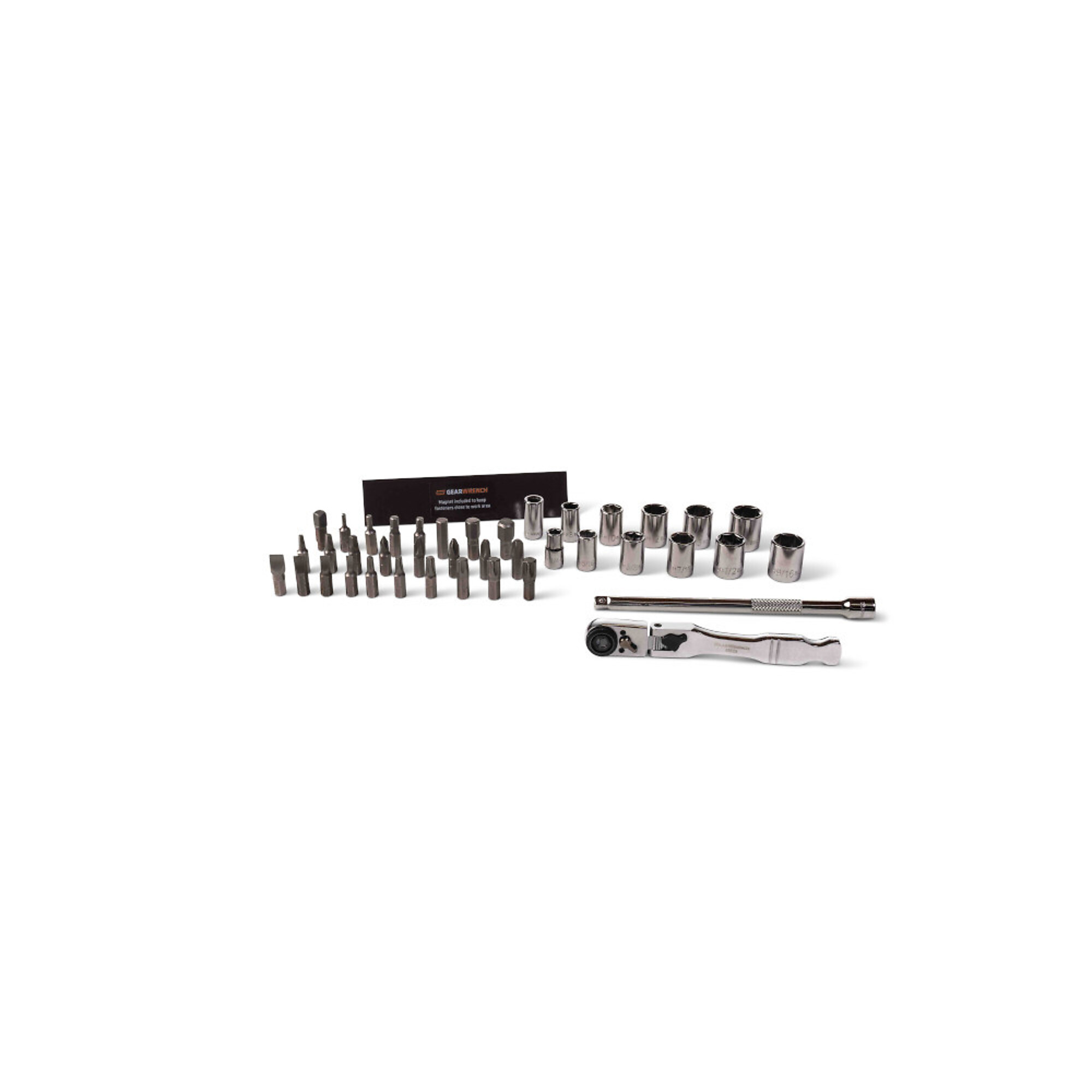 GEARWRENCH 41-Pc. 1/4in.-Drive MicroDriver Set, 72-Tooth Ratchet, SAE/Metric, Model# GWMBS41